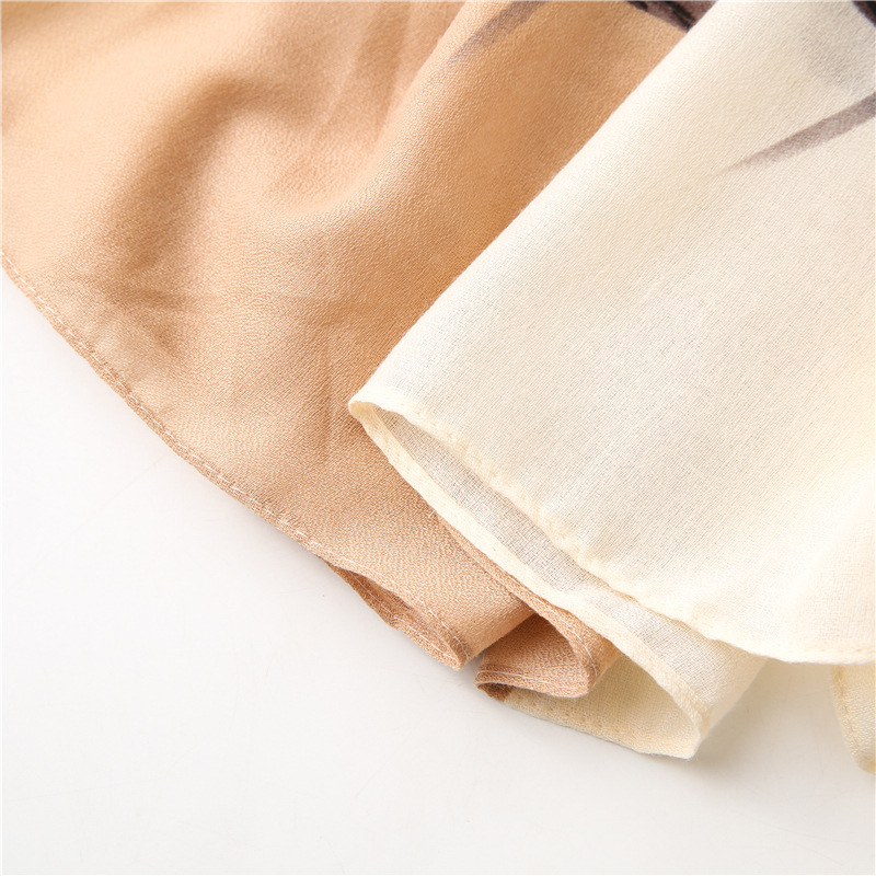 Cotton And Linen Stitching Long Scarf display picture 10