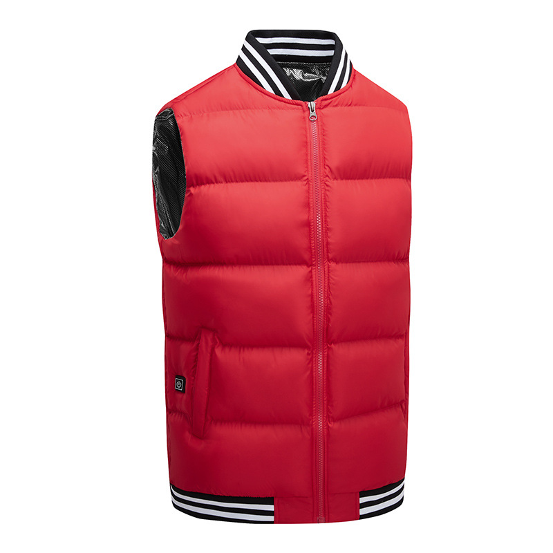 Chaleco de calefacción de la zona transfronteriza 5 Chaleco de calefacción de temperatura constante inteligente para hombres chaleco cálido de moda joven para mujer al por mayor