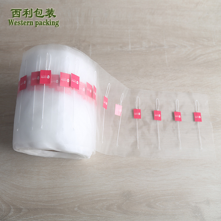 厂家直销带标线尼龙三角袋泡茶包材透明尼龙网纱过滤网可定制标签