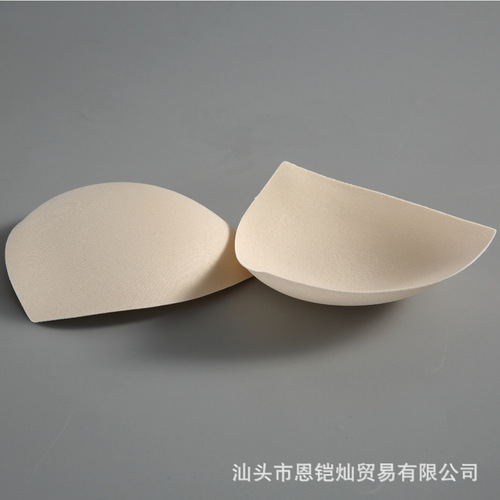 Bra sponge insert sponge chest pad sports anti-exposure cotton sweat-absorbent pad foreign trade manufacturer round triangle pad