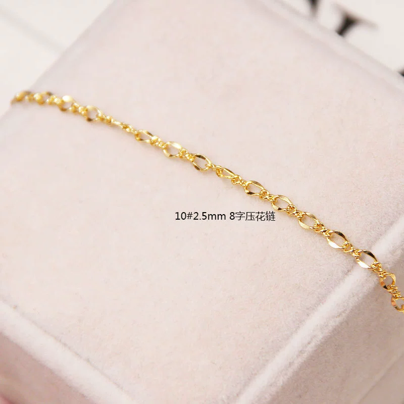 Copper bracelet, chain, accessories handmade, handle, accessory, 18 carat, DIY