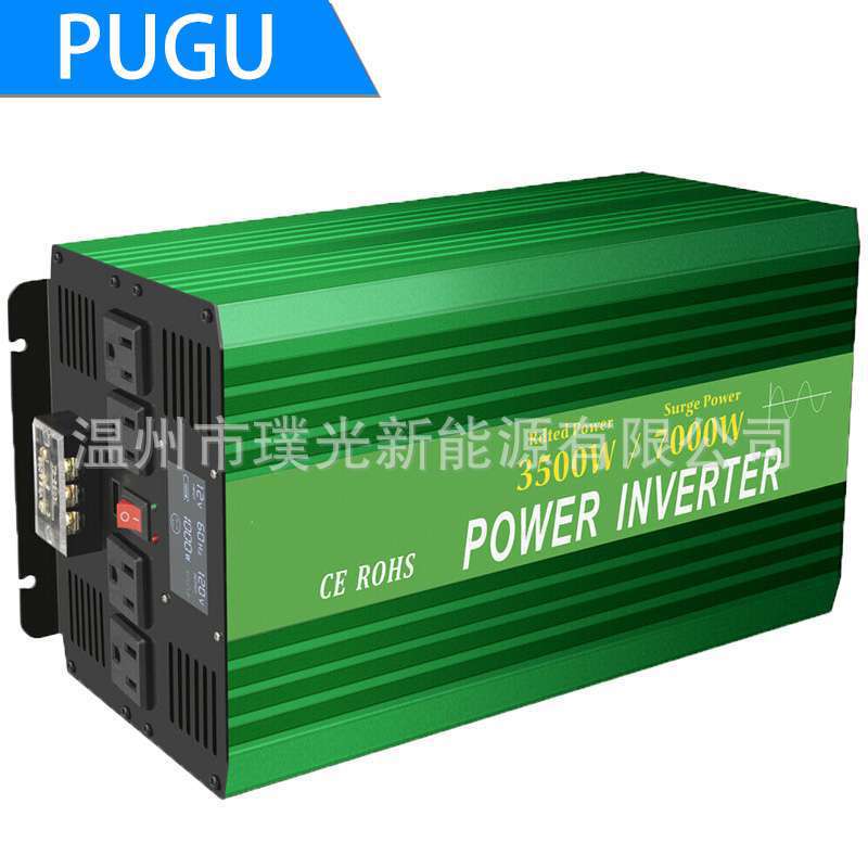 solar inverter 3000W正弦波逆变器12V转120V逆变器 太阳能 车载