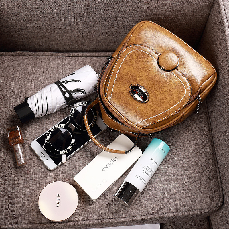 2023 xidi Paul bolso de las mujeres del verano nuevo retro hombro crossbody pequeño cuadrado cuero suave gran capacidad mochila