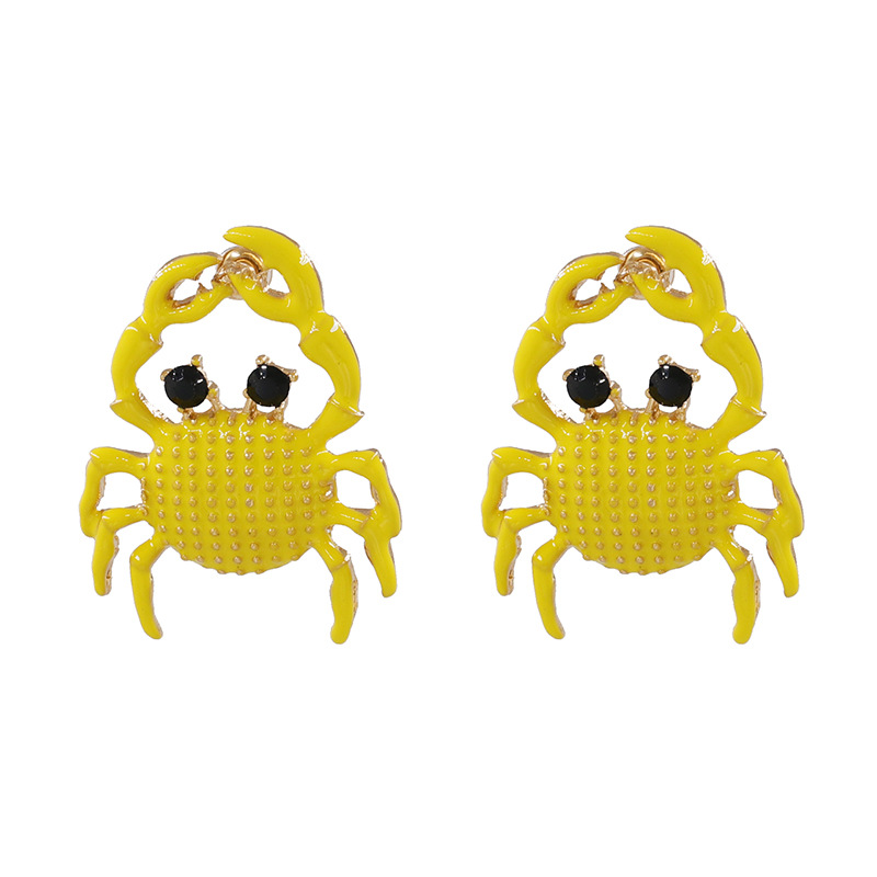 New Oil Earrings Marine Series Crab Earrings Wholesale display picture 9
