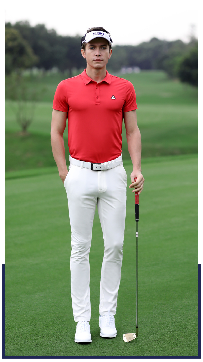 Áo thun nam ngắn tay thể thao golf vải thoáng khí — YF246 nam tay ngắn thoáng khí màu trắng xanh, YF237 nam sọc cổ tay ngắn màu đen, YF239 nam tay ngắn thoáng khí màu xanh nước biển, YF239 nam tay ngắn thoáng khí màu đỏ thẫm chi tiết 9