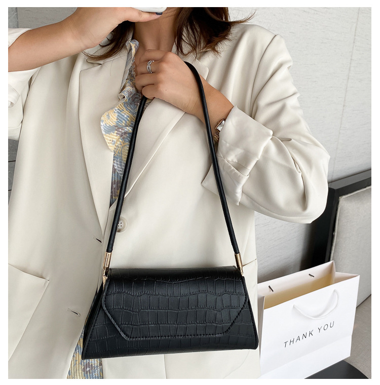 255g Weight Synthetic Leather Lining Material Magnetic Buckle Closure Type Single Shoulder Strap Strap Type Shoulder Bag Bags Type Business, Daily, Shopping Occasion Pu Leather Material Solid Color Pattern All Seasons Season Women's Gender Streetwear Style Square Shape Medium Size Women's Medium Pu Leather Solid Color Streetwear Square Magnetic Buckle Shoulder Bag 13