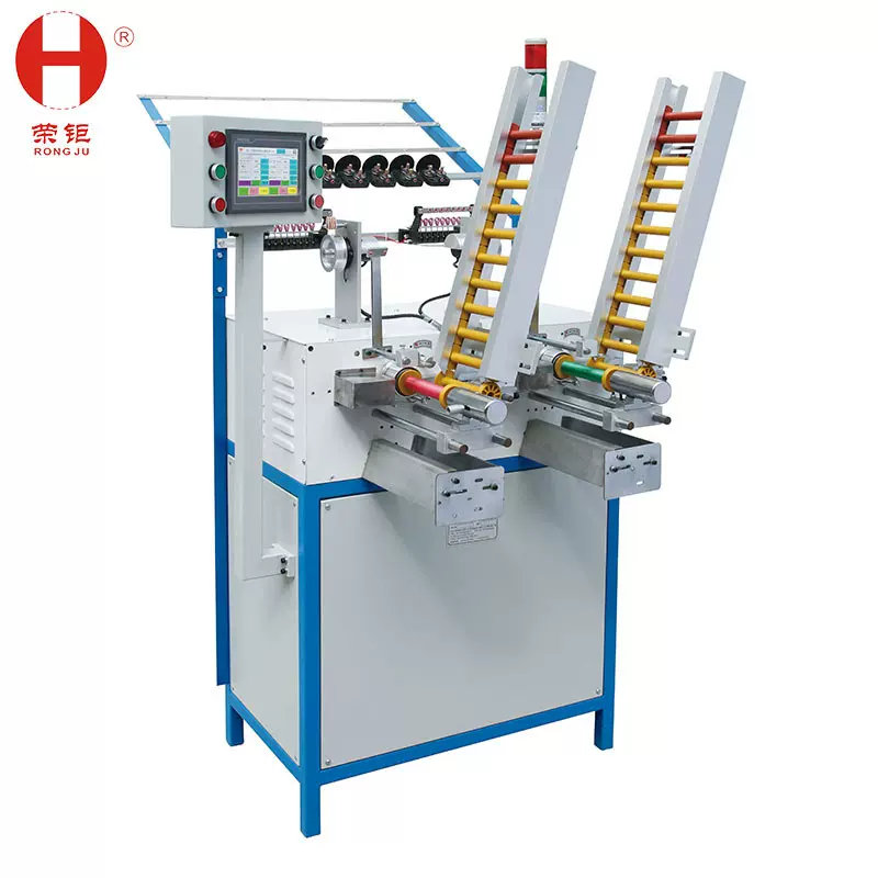 2025新款 双锭单控 绕线机 自动剪纱尾 可在编织机上一次性换管