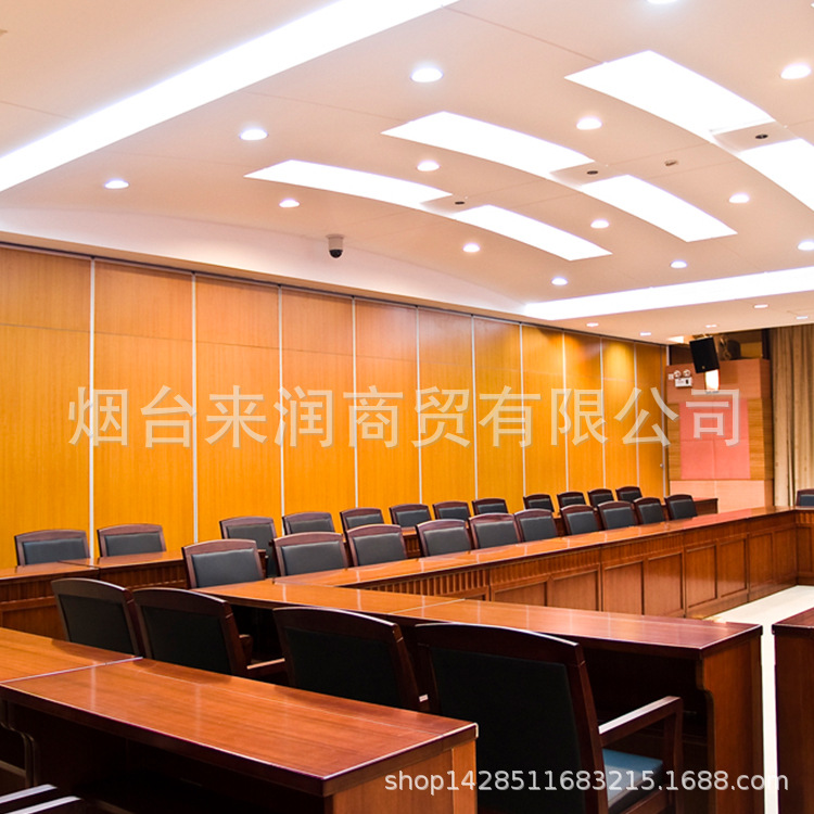 会议室办公室分隔成两个房间的可活动屏风隔断可移动折叠轨道悬挂