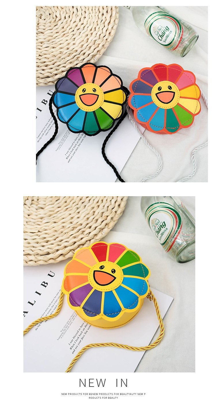 Sunflower Colorful Children's Messenger Bag Wholesale Nihaojewelry display picture 1