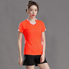 Summer uniform for badminton, quick dry set suitable for men and women, volleyball sports suit for training, with short sleeve, custom made