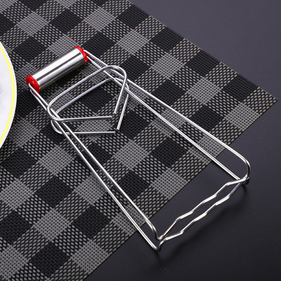 Heart Stainless steel Plate holder multi-function Anti-hot dishes folder Kitchen Gadgets