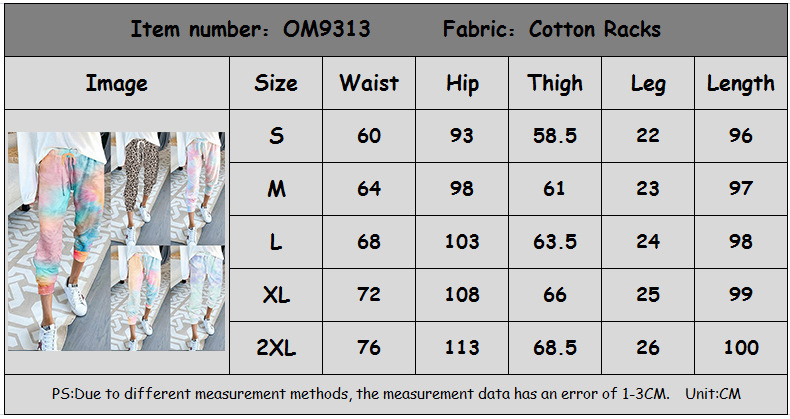 women's loose printe casual pants NSKX5831