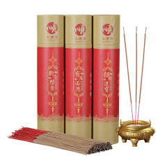 臥香廠家直銷家居禮佛竹籤香 家用檀香金黃色佛香線香拜佛香批發