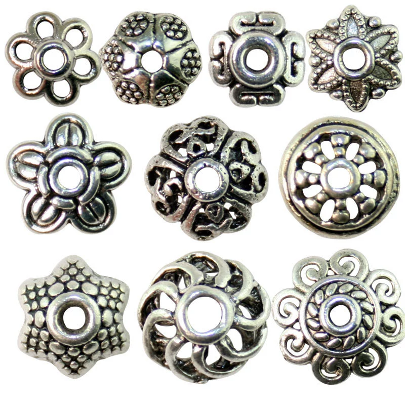 Бисерные наконечники (Zhuheyuan) Assorted декоративные разделители бусины, флористические дизайны, аксессуар для браслета DIY