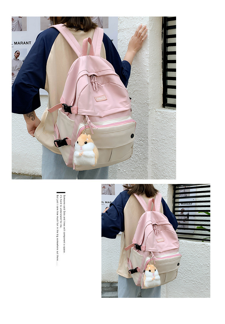 Cute Schoolbag Korean Version Of High School Students Soft Sister Japanese Primary Large-capacity Backpack display picture 34