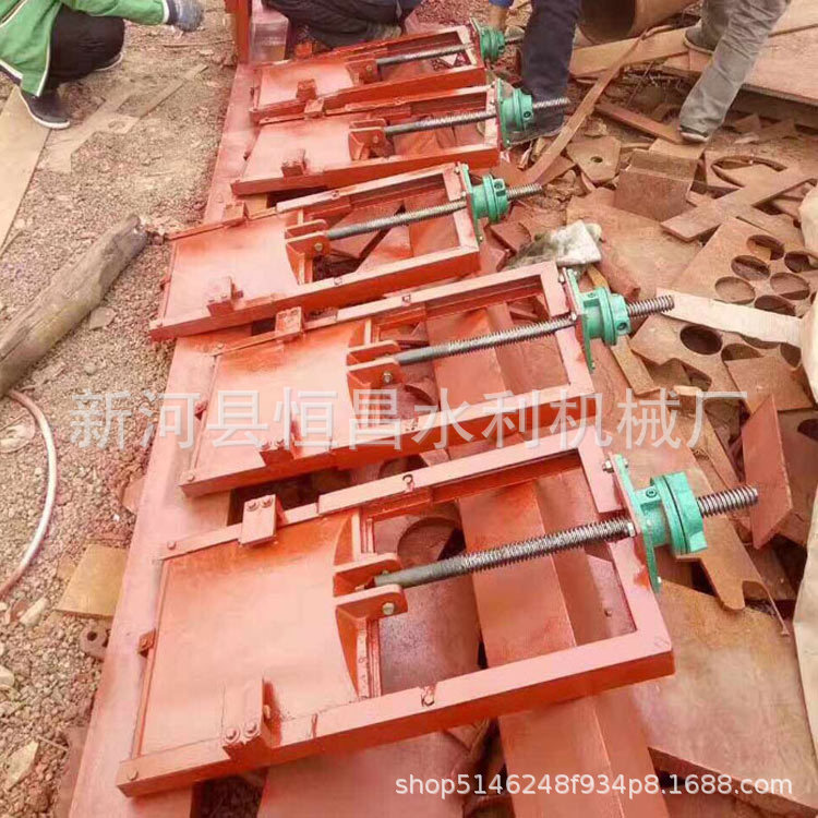 启闭机闸门-铸铁闸门1*1.2.1.8m4m4.5m铸铁镶铜闸门 一体铸铁闸门