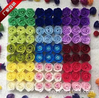 廠家紙箱加厚3層無底座玫瑰花頭花片批發 仿真花 肥皂花禮盒材料