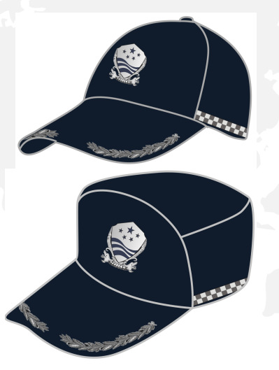 海洋监管工作帽 黑色帽子 夏季防晒  厂家直销 一件代发