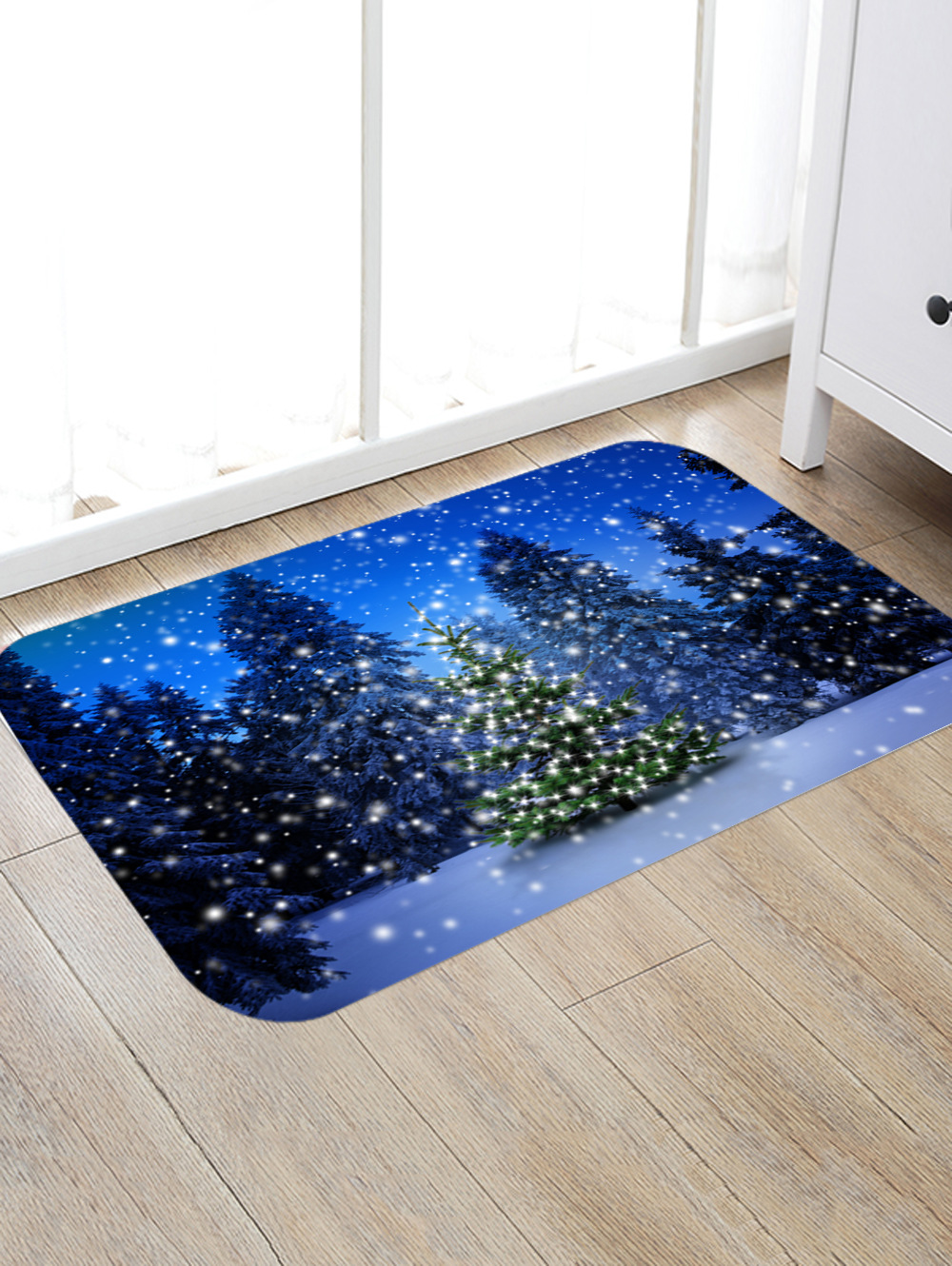 新款圣诞地垫门垫厨房卫生间吸水脚垫浴室进门垫子卧室门口地毯