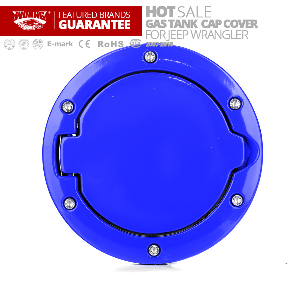 jeep Jeep Horse Herder Tank cap blue Four refit Dedicated parts  Gas Tank Cap Cover ]