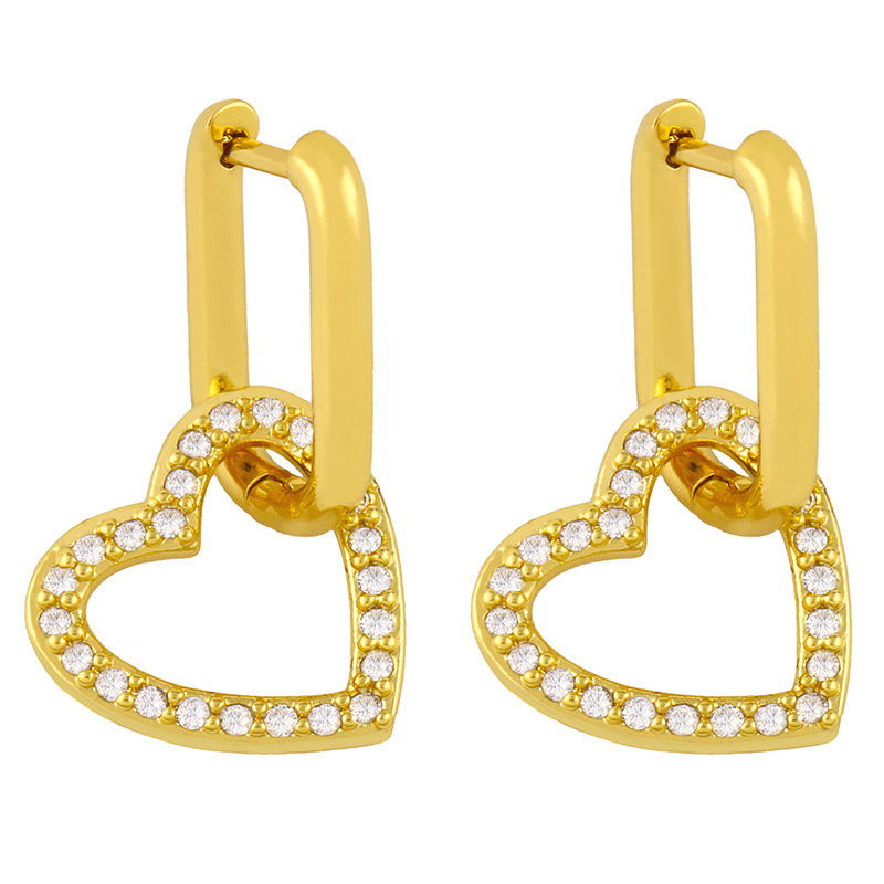 Boucles D&#39;oreilles Diamant Simples display picture 5