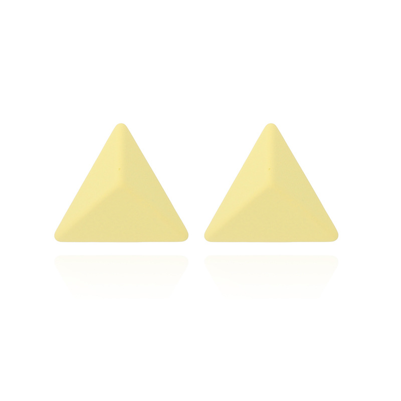 5g Weight Earrings Classification Housewarming, Anniversary, Business, Wedding, Travel, Birthday, Festival Occasion Geometric Pattern Women'S Gender Rose Red, Purple, Yellow Color New Style Purple Geometric Triangle Earrings Summer Bright Temperament Earrings Wholesale Nihaojewelry 11