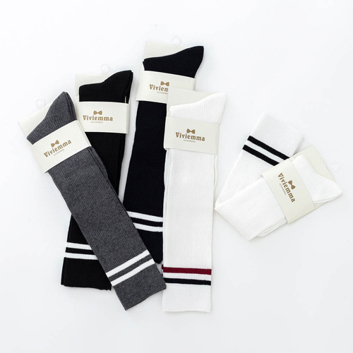 Cotton autumn and winter knee-length socks mid-calf socks high socks solid color Japanese jk calf socks pile socks stockings women's socks sets