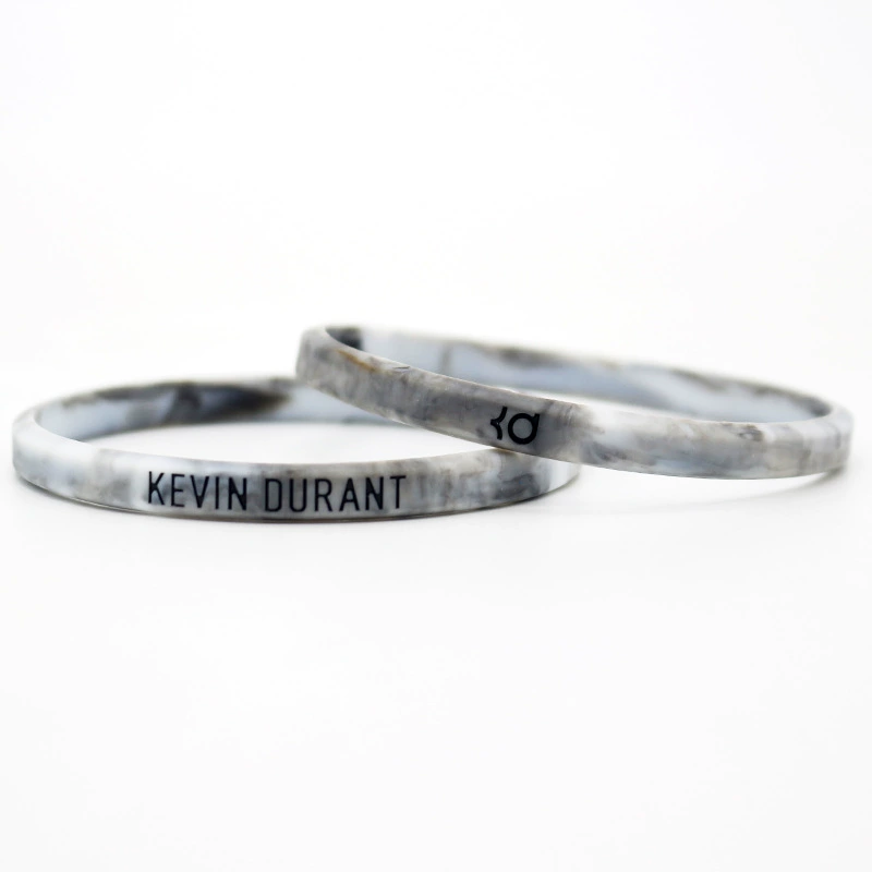Кремённая резиновая браслет с надписью NBA Net Team Star No. 7 Durant Signature Signature Circle 6mm Small Sports Luminous Silicon Silicon wristband