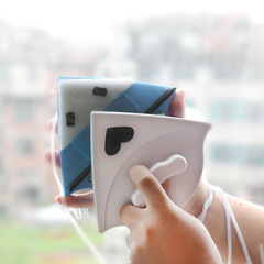 Dual-Sided Glass Wiper, Triangle Multi-Function Dual-Sided Magnetic Glass Cleaner Glass Scraper