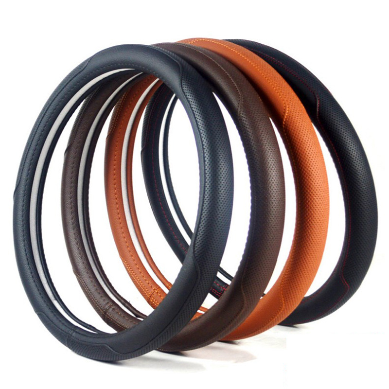 汽车方向盘套车内装饰用品耐磨舒适防滑把套可定logo厂家一件代发