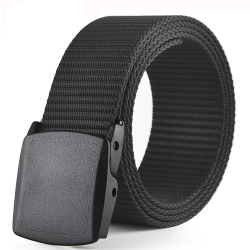 Canvas belt men's military training belt metal-free female students and teenagers Korean style jeans with outdoor cloth belt