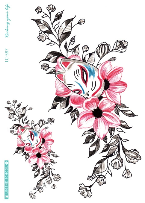 Ecological waterproof fresh summer tattoo stickers, Amazon