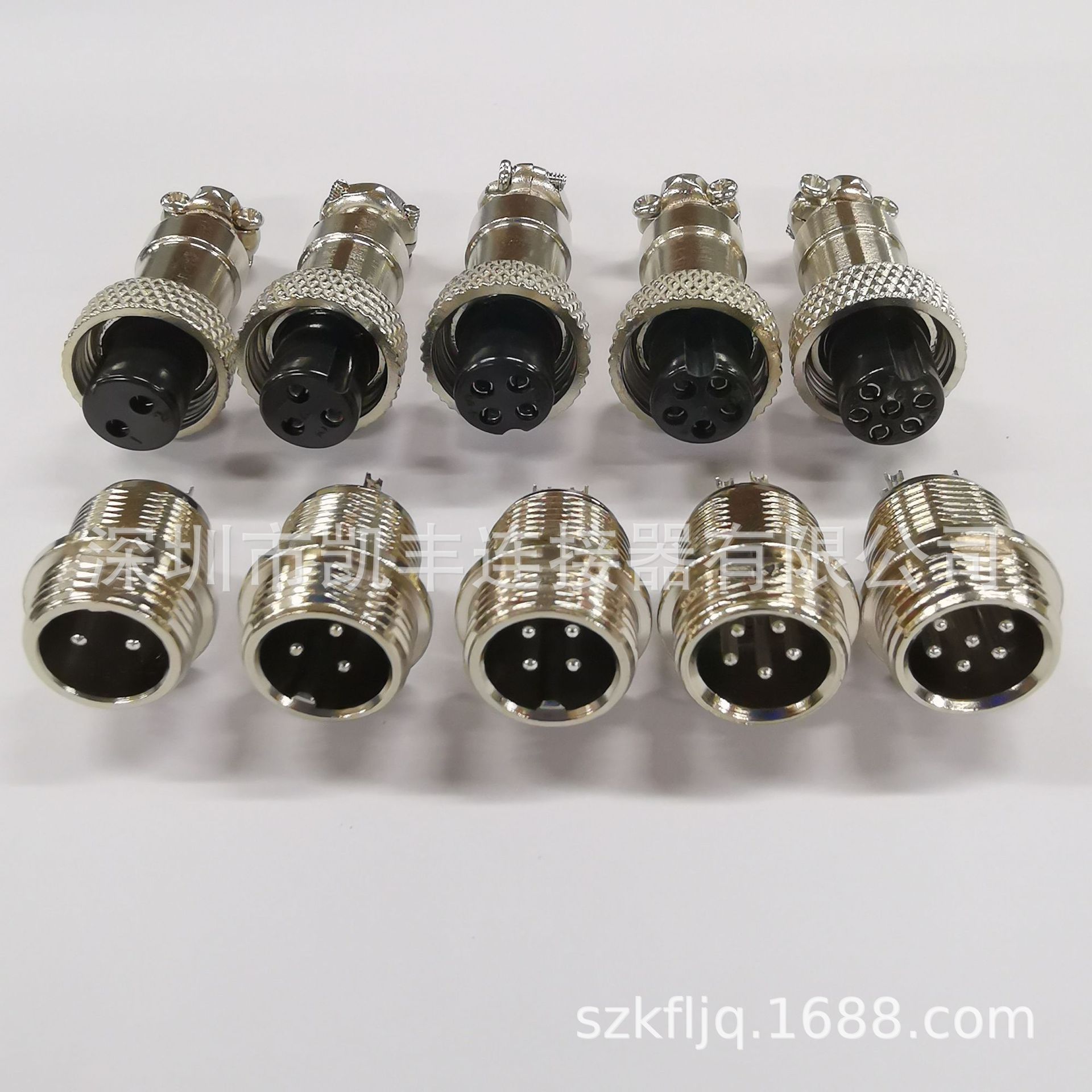 厂家闪电发货GX12-2P航空插头M12-2PIN航空头 RS765航空插座-阿里巴巴