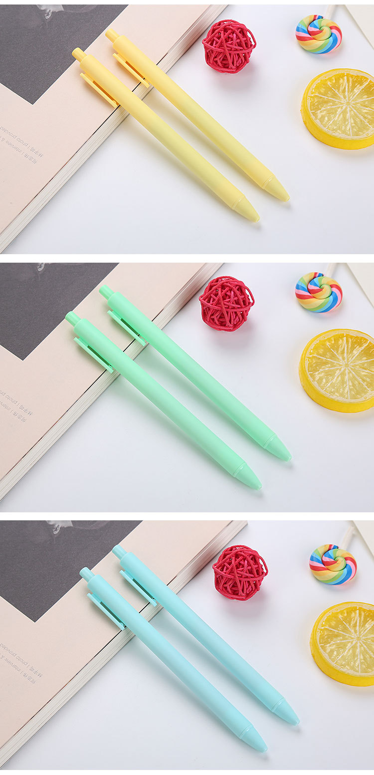 Simple Style Creative Macaron Color Press Student Gel Pen 1 Piece display picture 1