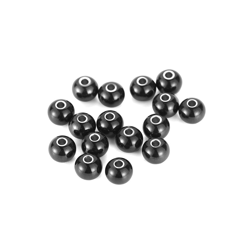 1 Piece Diameter 3mm Diameter 4mm Diameter 5mm Hole 1~1.9mm Stainless Steel Solid Color Polished Beads display picture 2