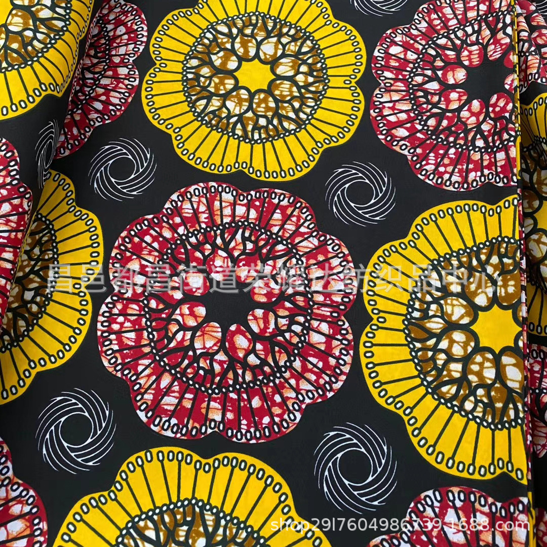 African wax printed cloth polyester wax...