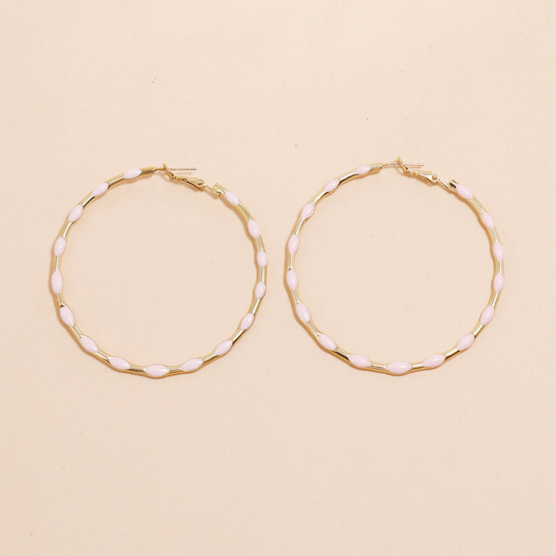 Fashion Simple Alloy Drip Earrings Personality Exaggerated Creative Round Earrings display picture 3