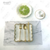 Marble Scandinavian table mat suitable for photo sessions PVC, Nordic style, 2 pieces