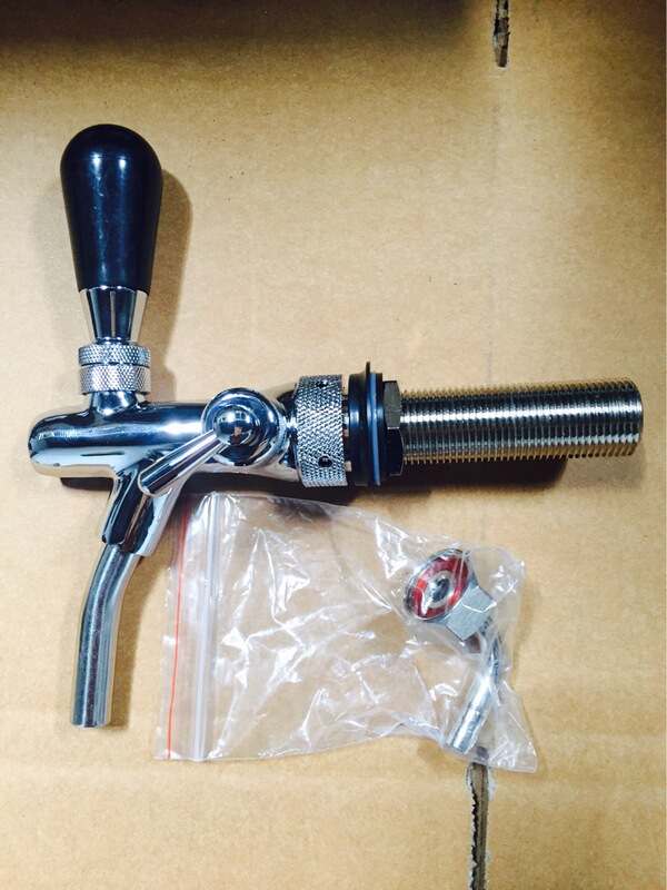 Brass lengthened through-wall beer faucet adjustable faucet draft beer machine equipment Brass lengthened through-wall beer faucet adjustable faucet draft beer machine equipment