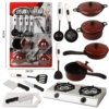 Hanging board, realistic set, kitchen, kitchenware, 13 pieces