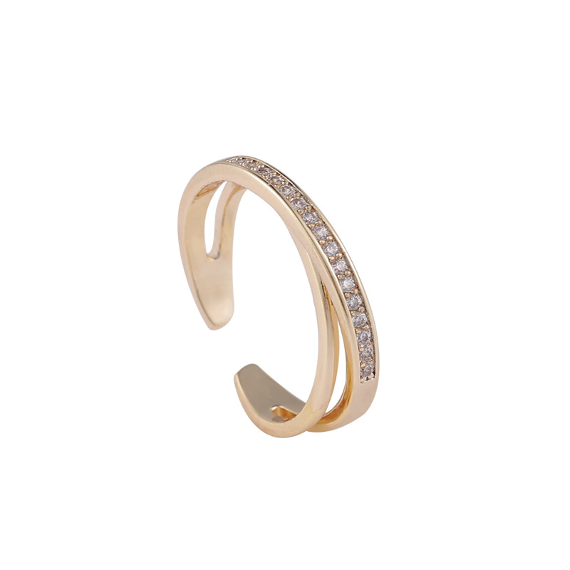 Fashion Simple New Trendy  Micro Inlaid Zircon Ladies Rings Wholesale display picture 25