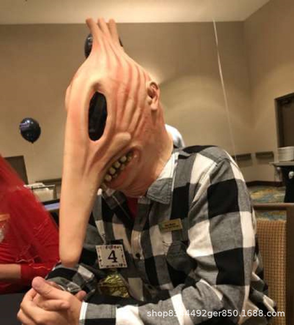 Adam y Barbara máscara Halloween horror demonio fantasma película y televisión periférica escarabajo jugo máscara de látex