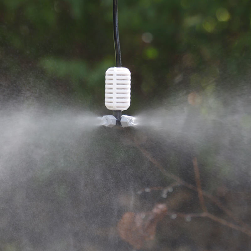 Equipos de sistema de riego de jardín gris no incluidos impuestos con boquilla de atomización cruzada colgada al revés