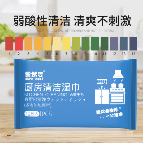Large package of kitchen cleaning wipes, special paper towels for degreasing and decontamination, disposable household oil stains, wipe clean wholesale