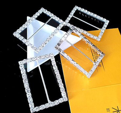 腰帶扣 腰封 金屬水鑽連衣裙腰帶扣子  日字扣鞋扣鞋花 金屬腰鏈