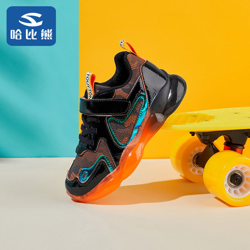 哈比熊品牌鞋子2020年秋冬新款韩版童鞋男童装炫酷休闲运动鞋代发