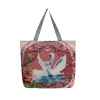 Fashionable cartoon shopping bag, capacious one-shoulder bag, city style