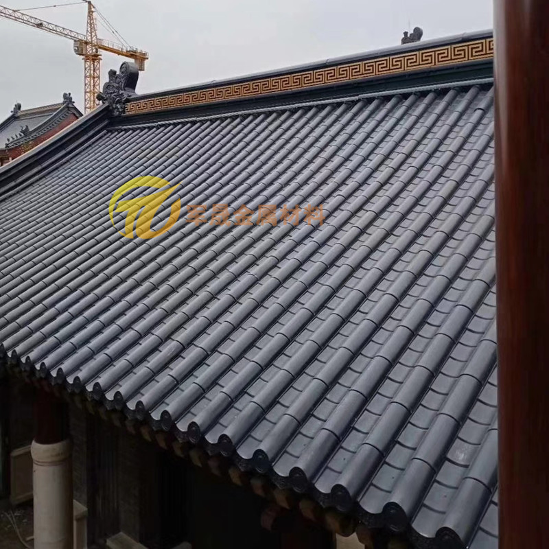 厂家直销 铁青灰0.8mmYX55-255-765型 铝镁锰屋面瓦 仿古琉璃瓦-阿里巴巴