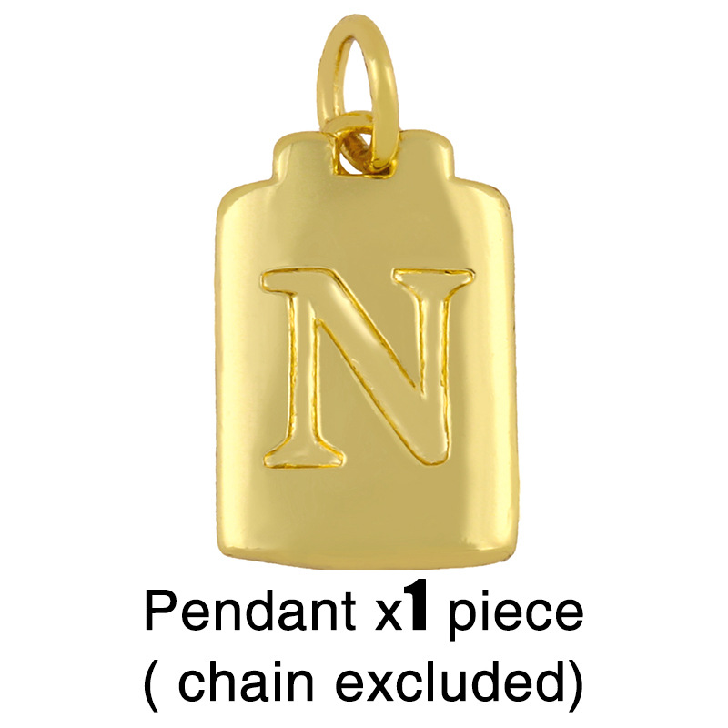 Fashion Letter 18k Gold Plated Necklace In Bulk display picture 5