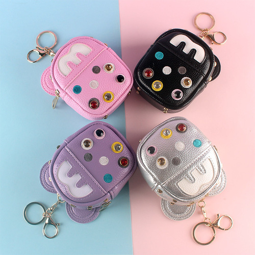 Small wallet female Korean ins student simple and cute mini Japanese girl heart holding coin card holder coin purse